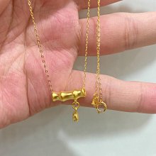 999足金掛墜黃金竹節吊墜項鍊、可編繩、可串珠  材質：吊墜 價格比較,價格查詢,歷史價格詳細信息