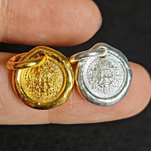 手工純銀黃財神吊墜，s9999純手工鍛打銀餅、非量產，正面開5171 歷史價格詳細信息