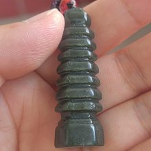 標價即賣價，天然和闐玉且末天空藍帶糖自在佛掛件吊墜，寬高厚2 歷史價格詳細信息