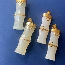 天然和田玉竹子吊墜白玉節節高掛件男女款竹節富貴竹報平安項鏈墜 歷史價格詳細信息