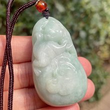 生肖猴翡翠吊墜 古玩 老物件 舊藏 -4725 歷史價格詳細信息