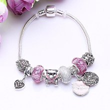 【免運】母親節飾品 粉色大孔琉璃手鏈流行飾品 SWEET MOTHER吊墜手鏈 價格比較,價格查詢,歷史價格詳細信息