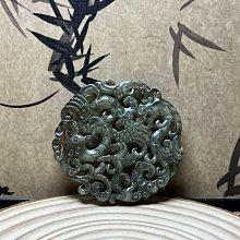 古玩玉器收藏仿古岫玉四大神獸吊墜 龍鳳玉佩 雙龍玉壁平安扣掛件。 歷史價格詳細信息