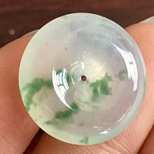 翡翠吊墜冰種平安扣掛件k金鑲嵌緬甸天然A貨尺寸16.5× 歷史價格詳細信息