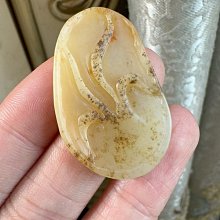 和田玉 玉石 收藏 -起和闐玉青黃口晴水且末料小兔子吊墜掛件小滴溜 和闐玉 歷史價格詳細信息