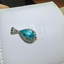k鉆石藍寶石帕帕拉恰吊墜。臺面很大。85分藍寶石。16分 歷史價格詳細信息