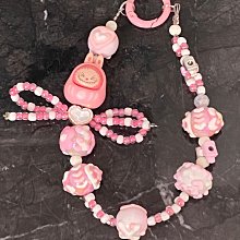 全新￼泡泡瑪特萌￼粒。粉紅色串珠愛心蝴蝶結鑰匙圈。吊飾。手機鍊 價格比較,價格查詢,歷史價格詳細信息