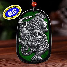 天然墨翠A貨翡翠墨玉鐘馗冰種玉石吊墜掛件 天師鐘馗墨翠吊墜 尺寸60.8*38*9 精雕細 歷史價格詳細信息