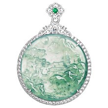 天然A貨翡翠吊墜掛件 水頭足，料子細膩無瑕疵，實體店清貨88 歷史價格詳細信息