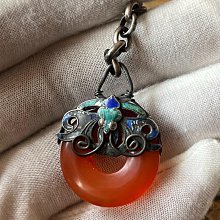 老銀掛鎖一套老銀鎖老銀掛件老銀器老銀吊件吊墜完整沒 歷史價格詳細信息