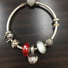 PANDORA 潘朵拉經典款 S925純銀米妮米奇開口式手環 特價-雙喜生活館 歷史價格詳細信息