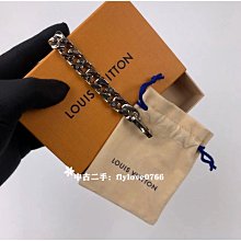 二手 LV 路易威登 Monogram 手鏈 M62592 帆布 銀色手鏈 古巴手鏈 歷史價格詳細信息