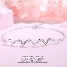 925純銀手鏈女純銀學生ins小眾設計簡約冷淡風閨蜜生日禮物手飾品 歷史價格詳細信息