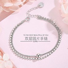 手鏈女學生韓版復古S925雙層不掉色簡約ins生日禮物閨蜜手鏈。 歷史價格詳細信息