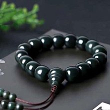 天然和田玉青玉手串男士圓佛珠串男玉石手錬女情侶款轉運 歷史價格詳細信息