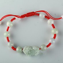 翡翠貔貅手鏈玉貔犰紅繩手鏈手工編織男款女士玉皮丘情侶飾品禮物~閒雜鋪子 歷史價格詳細信息