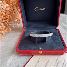 Cartier 卡地亞 LOVE系列手環 18K玫瑰金寬版4顆鑽石手鐲 B6036017 現貨正品 歷史價格詳細信息