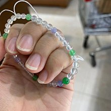 ￼「高級純天然白水晶 魔方手串」［含些微天然冰紋、綿絮等天然特徵］（白度極高、透度絕佳） 歷史價格詳細信息