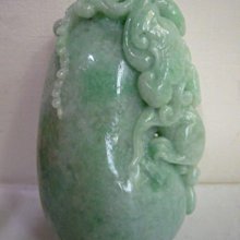 [ 廣緣 ] A貨  緬甸玉貔貅項鍊   [ 附賴泰安鑑定書 ]    **可議價** 歷史價格詳細信息