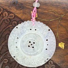 緬甸A貨老坑種放光精品翡翠(人生圓滿)玉珮+純銀925K頭+真鑽石. 歷史價格詳細信息