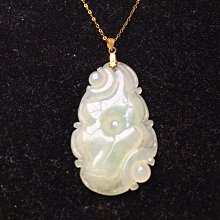 天然冰種18k金莫桑石碎鉆鑲嵌翡翠笑佛葫蘆吊墜--鴻運飾品 歷史價格詳細信息