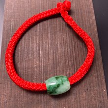 天然手工編繩 17cm 路路通翡翠手鍊 緬甸 A貨  辣色糯冰種  質地細膩 路路通  手鍊 無紋 無裂 歷史價格詳細信息