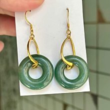 天然緬甸玉翡翠A貨耳環 玉銀耳環 翡翠耳環 925銀座  附收藏錦盒  1588 歷史價格詳細信息