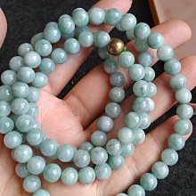 『108』天然緬甸翡翠冰藍紫手串項鏈 和田玉 玉石 文玩 -5779 歷史價格詳細信息