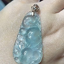 18k金鑲嵌高冰種天然翡翠玉髓觀音掛件吊墜  簡約大氣設計 歷史價格詳細信息