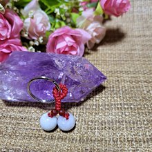 石曜-天然切面粉水晶紅線吊飾鑰匙圈 H-50 歷史價格詳細信息