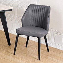 【在地人傢俱】24 快樂購-哈維胡桃黑色皮/灰色布實木腳餐椅/休閒椅 JF471-10 歷史價格詳細信息