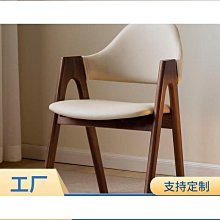 新中式實木靠背餐椅木質架椅子包廂凳子酒店會所軟包餐凳飯店椅 歷史價格詳細信息