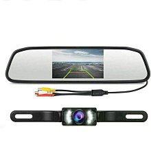 【締造】車載後視鏡顯示器7.36寸IPS全視角屏幕2路信號輸入支持AHDCVBS 歷史價格詳細信息