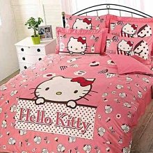 §同床共枕§  HelloKitty 100%精梳純棉  雙人6x7尺 床罩兩用被套六件組-甜蜜夥伴 粉/紅 歷史價格詳細信息