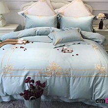 = cmCasa = [5250]美式典雅簡約設計 TiffanyBlue床品床包四件組/床罩/床單 多尺寸唯美新發行 歷史價格詳細信息