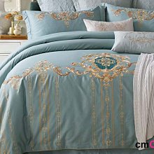 = cmCasa = [5250]美式典雅簡約設計 TiffanyBlue床品床包四件組/床罩/床單 多尺寸唯美新發行 歷史價格詳細信息