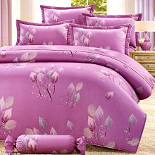 M.I.T精梳純棉    加大鋪棉床罩兩用被五件組 6906紫【芃云生活館】 價格比較,價格查詢,歷史價格詳細信息