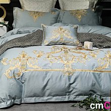 = cmCasa = [5250]美式典雅簡約設計 TiffanyBlue床品床包四件組/床罩/床單 多尺寸唯美新發行 歷史價格詳細信息