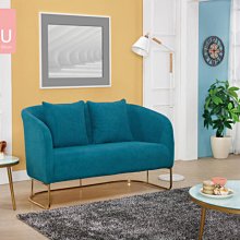 玫瑰金色雙人小沙發(灰布)(大台北地區免運費)促銷價6300元【阿玉的家2022】 歷史價格詳細信息