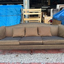 【全省2手貨 崇德旗艦館】二手家具☆歐式 三人座沙發 3人沙發 咖啡色布沙發 客廳椅 店面沙發椅 台中二手傢俱買賣 價格比較,價格查詢,歷史價格詳細信息