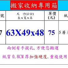搬家箱  59X46X45cm 15個  小胖紙箱   手提孔 含運1200 歷史價格詳細信息