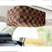 免運車載紙巾盒掛遮陽板椅背天窗車用抽紙盒掛式創意皮革汽車內飾用品 歷史價格詳細信息