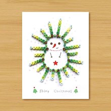 ( 2款供選擇 ) 手工捲紙卡片：閃亮聖誕祝福 - 雪人、聖誕樹 價格比較,價格查詢,歷史價格詳細信息