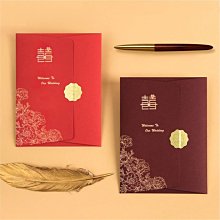 婚宴請柬邀請函2022中式高檔可打印請帖結婚用新款中國風婚禮喜帖 歷史價格詳細信息