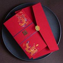 婚宴請柬邀請函2022中式高檔可打印請帖結婚用新款中國風婚禮喜帖 歷史價格詳細信息