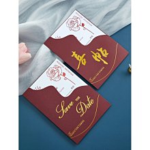 結婚請帖2021婚禮請柬高檔創意婚慶中式抖音邀請函打印賓客姓名 歷史價格詳細信息