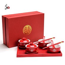 結婚敬茶杯改口杯紅色中式喜慶茶具禮物送新人閨蜜伴手禮陪嫁套裝 歷史價格詳細信息