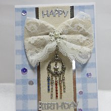 手工卡片 現貨♥♥藍花朵朵長型卡片  生日感謝祝福卡 ✿~♡TUNG手作卡片、飾品♡~✿ 歷史價格詳細信息