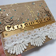 手工卡片 現貨♥♥金色唯美風格生日卡片      生日卡片 ✿~♡TUNG手作卡片、飾品♡~✿ 歷史價格詳細信息