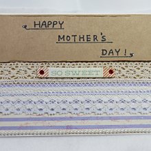 手工卡片 現貨♥♥條紋底紅花框綴小花   萬用 祝福卡 ✿~♡TUNG手作卡片、飾品♡~✿ 歷史價格詳細信息